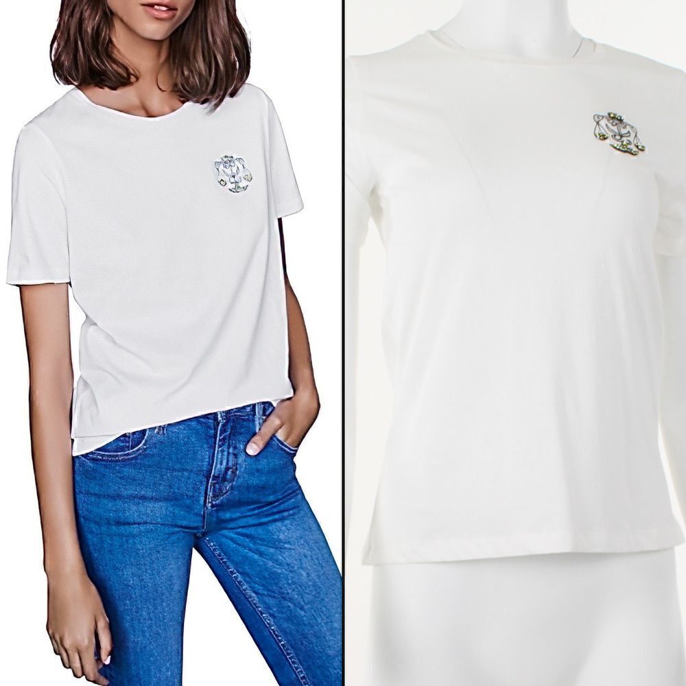 Maje Tastrover Libra Zodiac Tee
